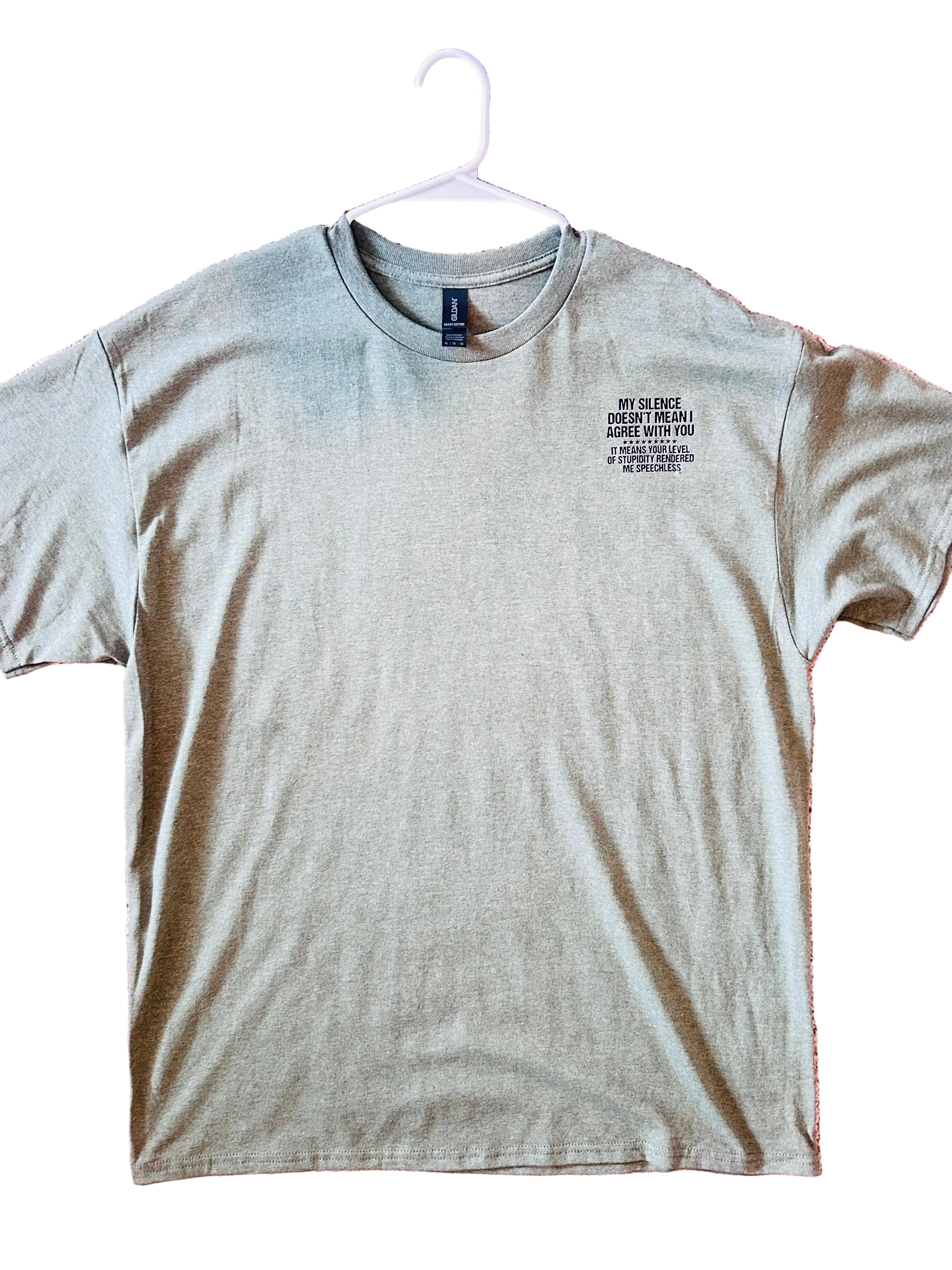 medium and extra large t-shirt