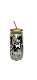 mini cow glass cup